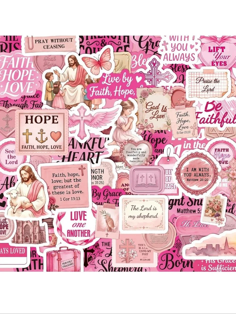 Sticker Book - Jesus Loves You (Pink)